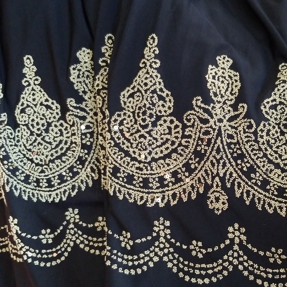 short black dress with beading